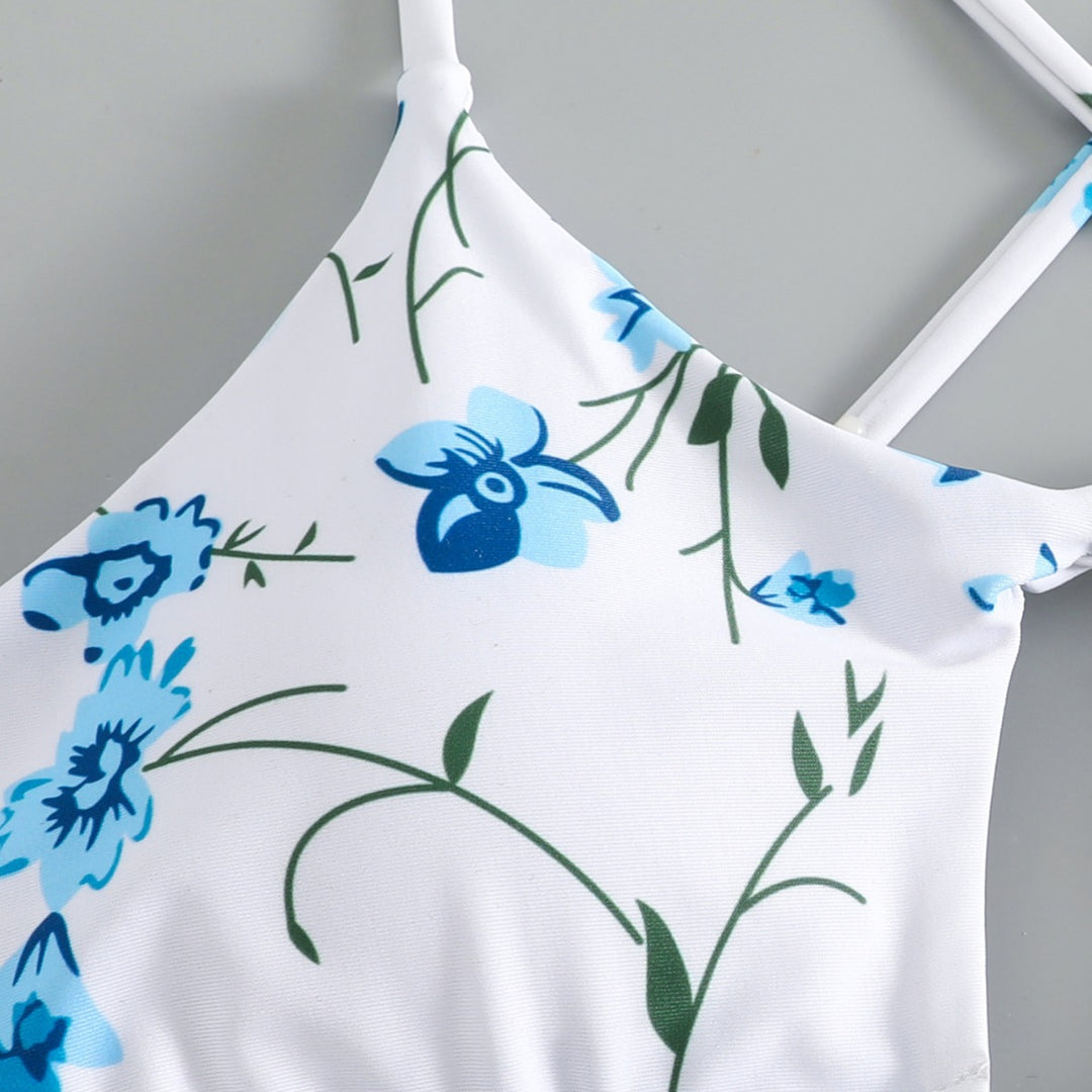 Dame bikini set med justerbara band och blommönstertryck Mirla-Eva Jonsson