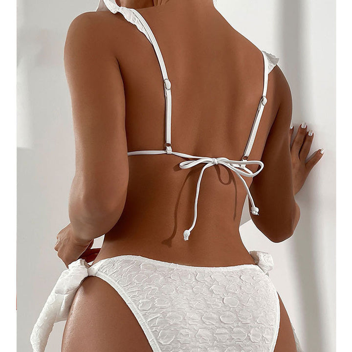 Dame bikini-set med justerbara band och volangdetaljer Mirla-Eva Jonsson