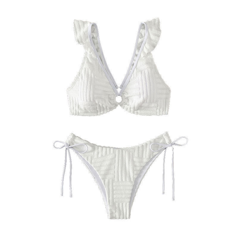 Dame bikini-set med justerbara band och volangdetaljer Mirla-Eva Jonsson