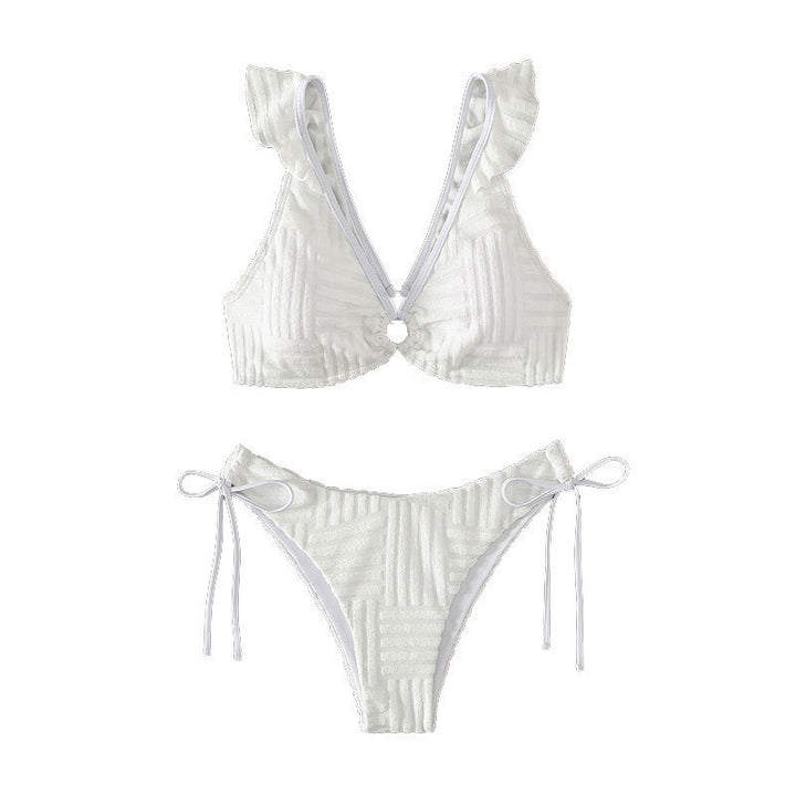 Dame bikini-set med justerbara band och volangdetaljer Mirla-Eva Jonsson