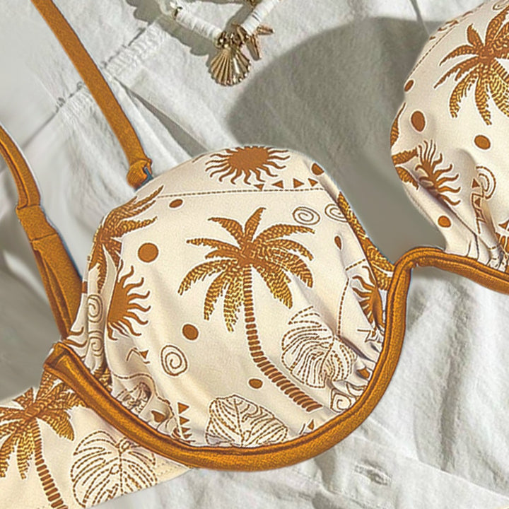 Dame bikini-set med justerbara remmar och charmiga snäckprydnader Mirla-Eva Jonsson