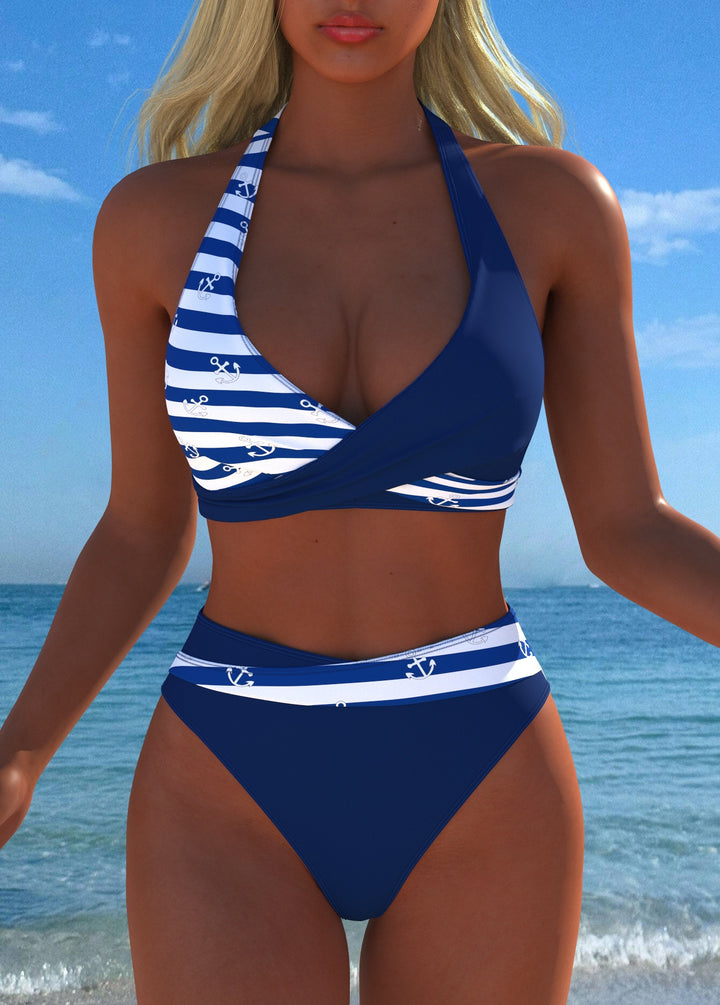 Dame bikini-set med stiligt inslag design och blommig tryck Mirla-Eva Jonsson