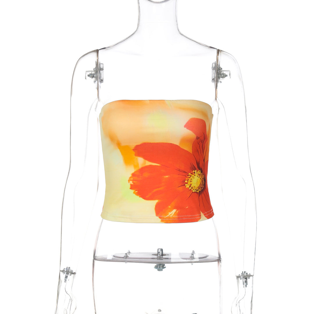 Dame blommigt bandeau top Mirla-Eva Jonsson