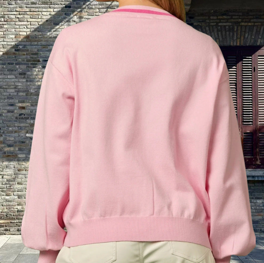 Dame cardigan med glittrande detaljer och raffinerade rosetter Eva Jonsson-Eva Jonsson