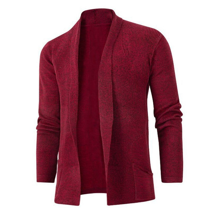 Dame cardigan med modern sjalkrag och sidofickor Mirla-Eva Jonsson