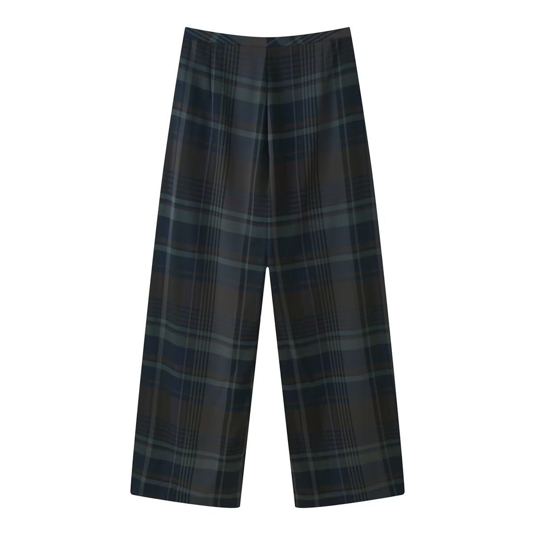Dame carrot pants with modern check pattern and relaxed fit Mirla-Eva Jonsson