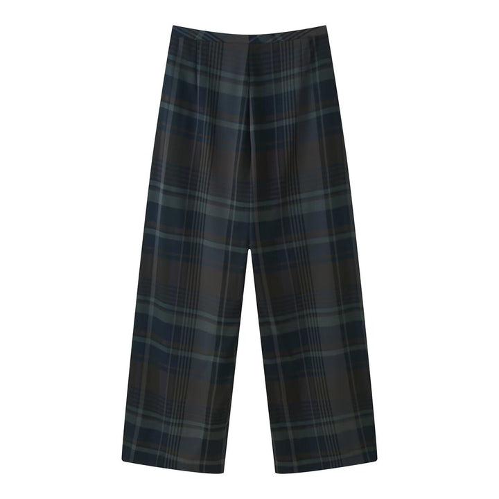 Dame carrot pants with modern check pattern and relaxed fit Mirla-Eva Jonsson