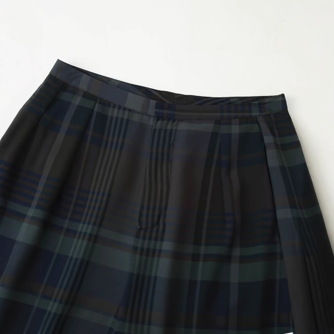 Dame carrot pants with modern check pattern and relaxed fit Mirla-Eva Jonsson
