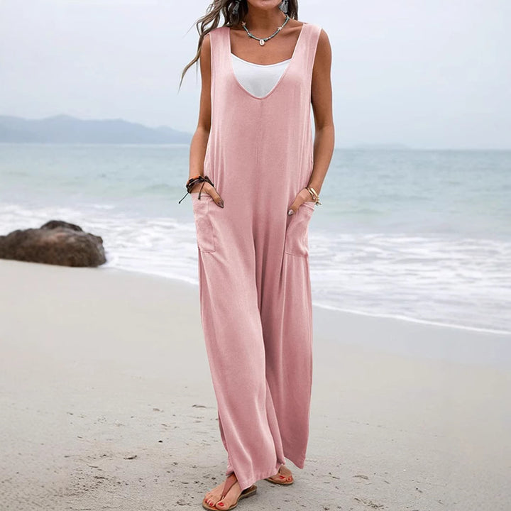 Dame casual jumpsuit med looser passform och praktiska fickor Mirla-Eva Jonsson