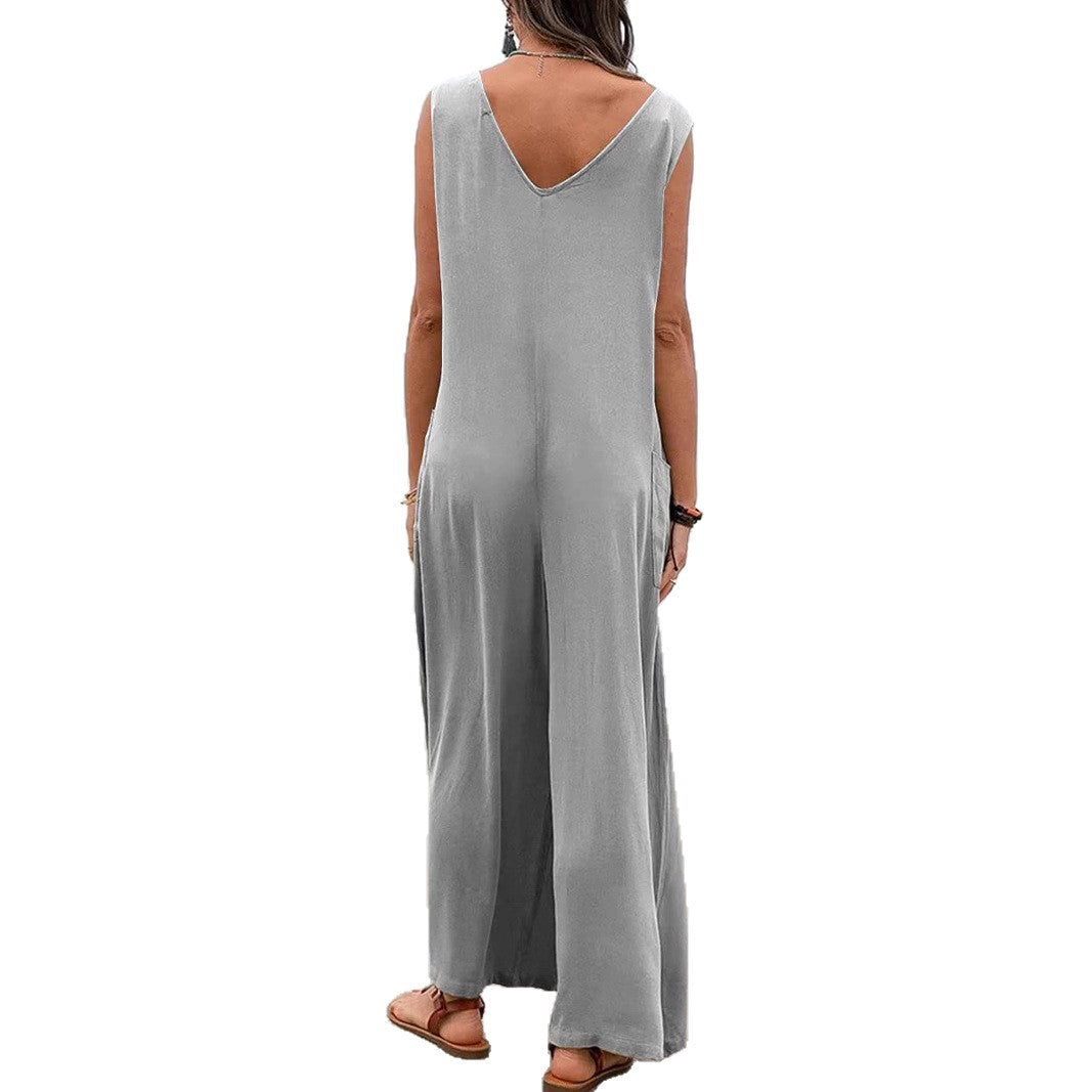 Dame casual jumpsuit med looser passform och praktiska fickor Mirla-Eva Jonsson