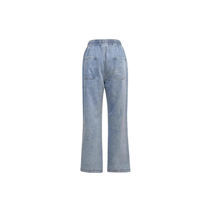 Dame casual loose Denim pants with elastic waistband Mirla-Eva Jonsson