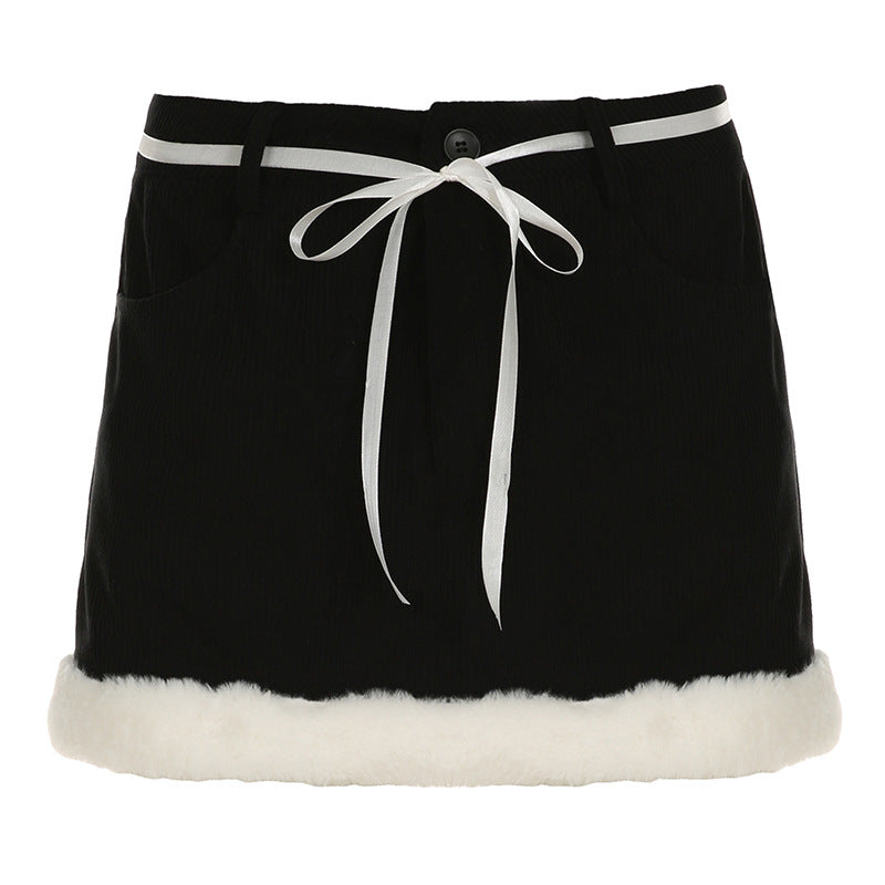 Dame cordshorts med mysig fleece midja och elegant skärning Mirla-Eva Jonsson