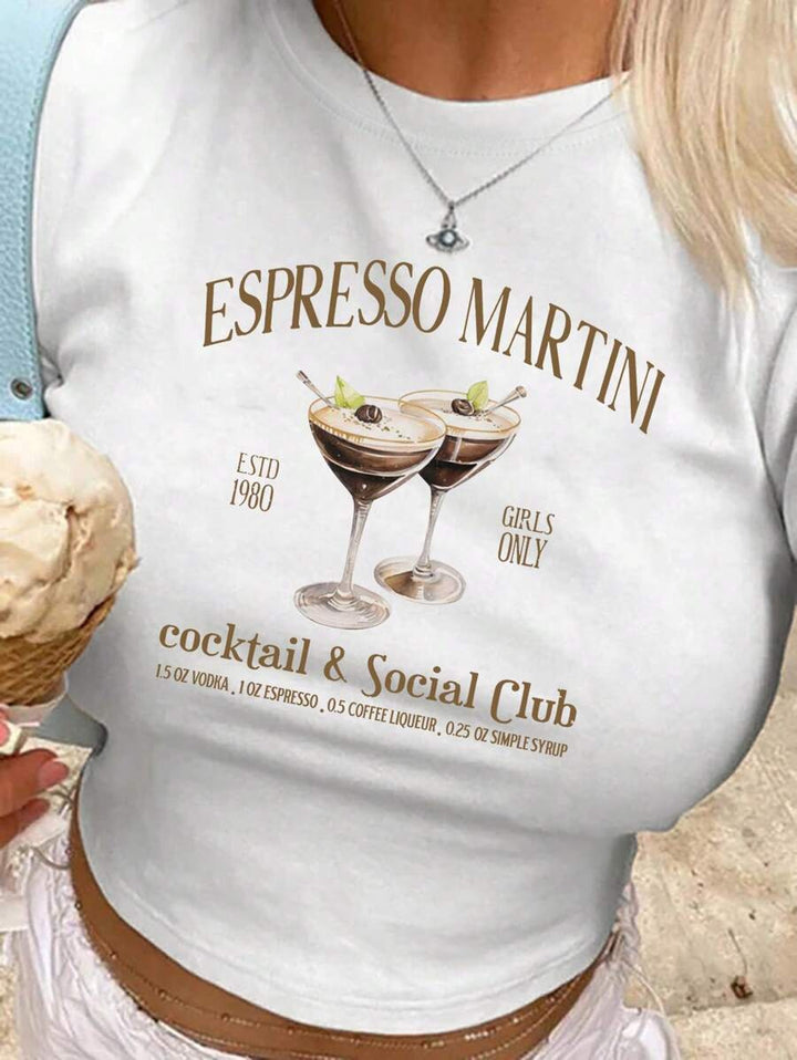 Dame crop-t-shirt med kreativa slipsdetaljer Mirla-Eva Jonsson