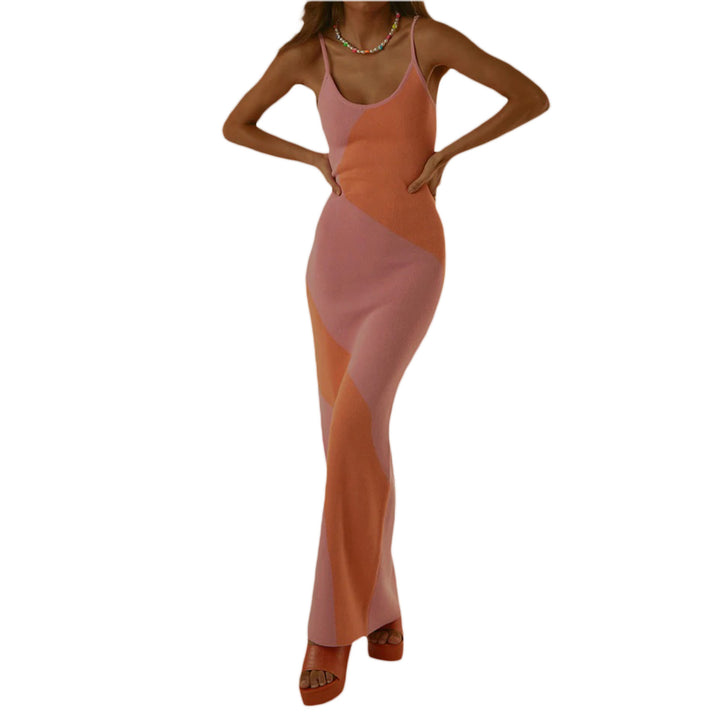 Dame designer midi dress med stiligt grafikmönster Mirla-Eva Jonsson
