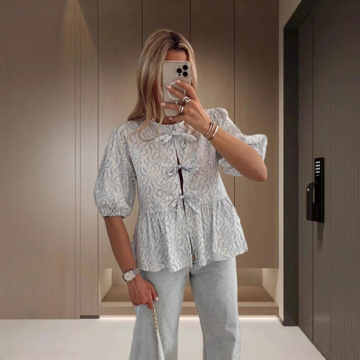 Dame djurmotiv blusjacka Mirla-Eva Jonsson