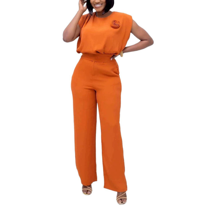 Dame elegant All-in-One-jumpsuit med blommig detalj Mirla-Eva Jonsson