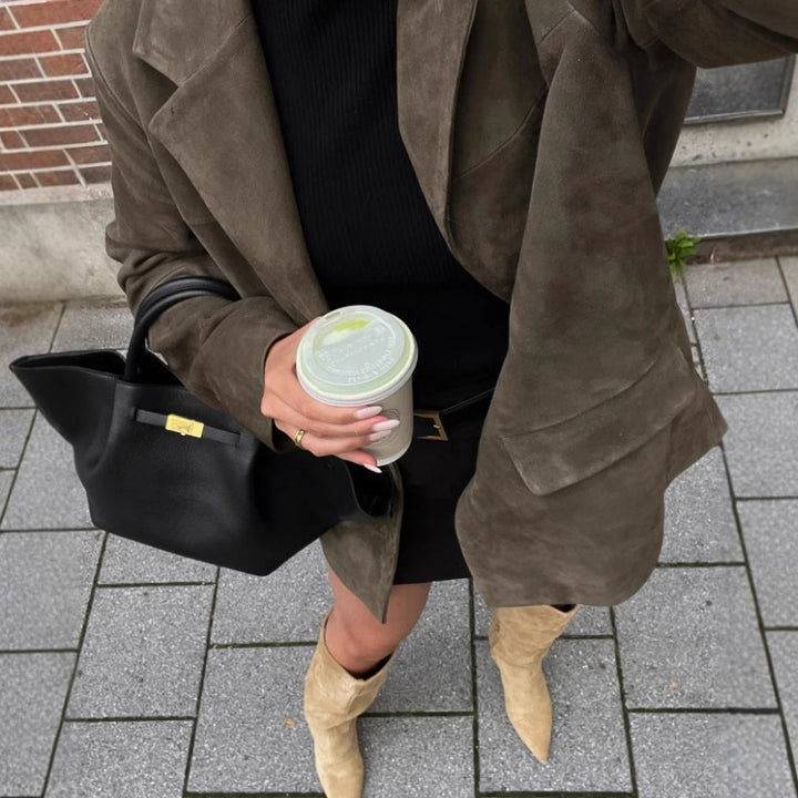 Dame elegant Blazerjacka i högkvalitativt material med strukturerad design Eva Jonsson-Eva Jonsson