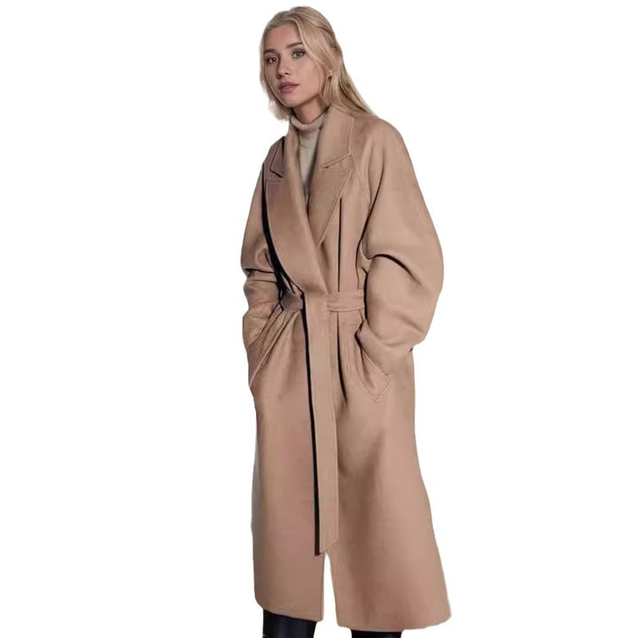 Dame elegant Duster-kappa med rymliga fickor och modern snitt Mirla-Eva Jonsson