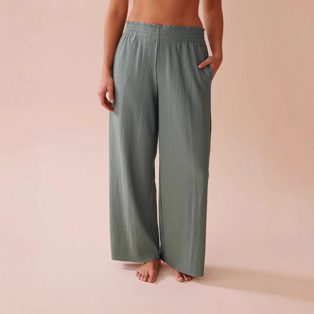 Dame elegant Plissé fritidsbyxor Mirla-Eva Jonsson
