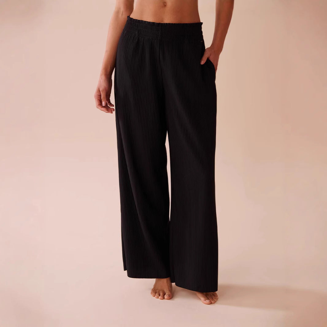 Dame elegant Plissé fritidsbyxor Mirla-Eva Jonsson