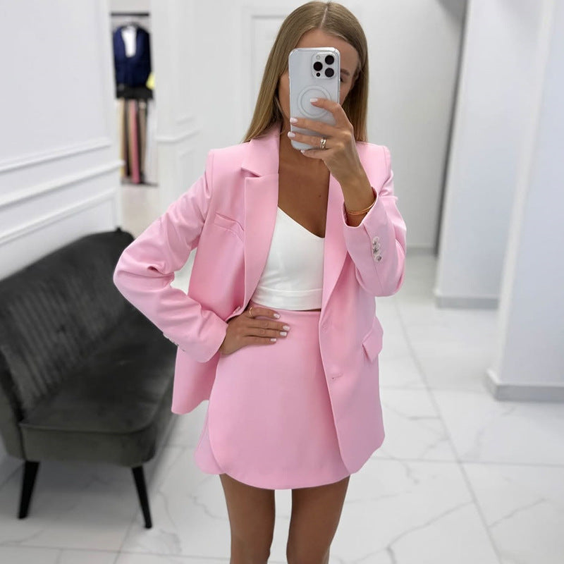 Dame elegant blazer-kjol-kombinationsset Mirla-Eva Jonsson
