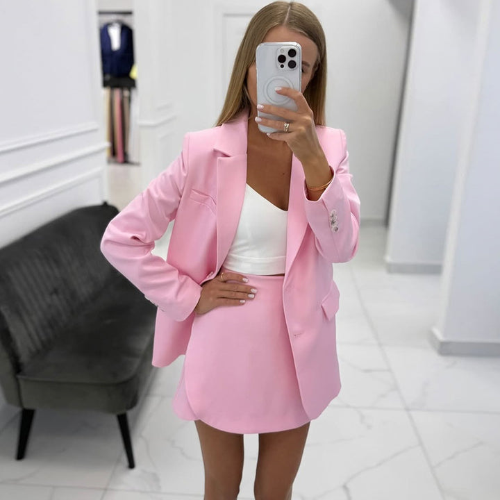 Dame elegant blazer-kjol-kombinationsset Mirla-Eva Jonsson