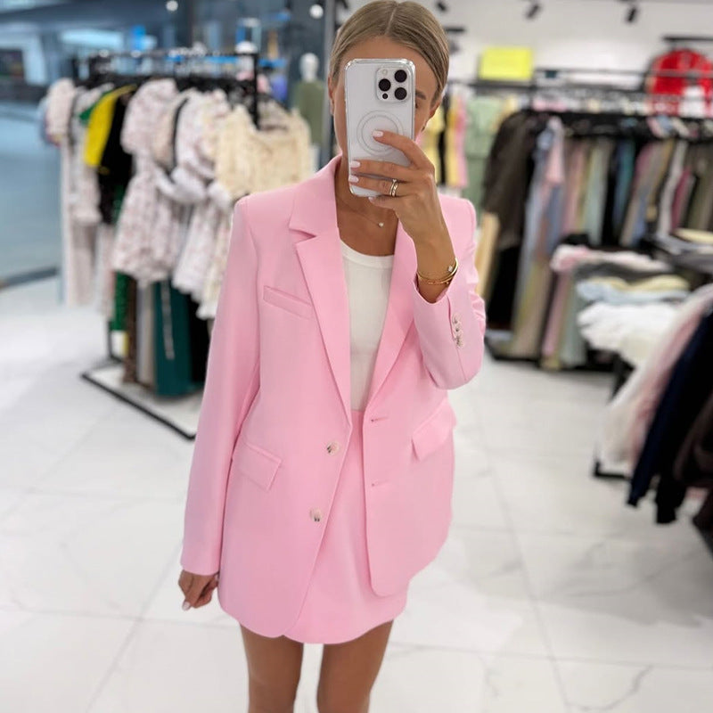 Dame elegant blazer-kjol-kombinationsset Mirla-Eva Jonsson
