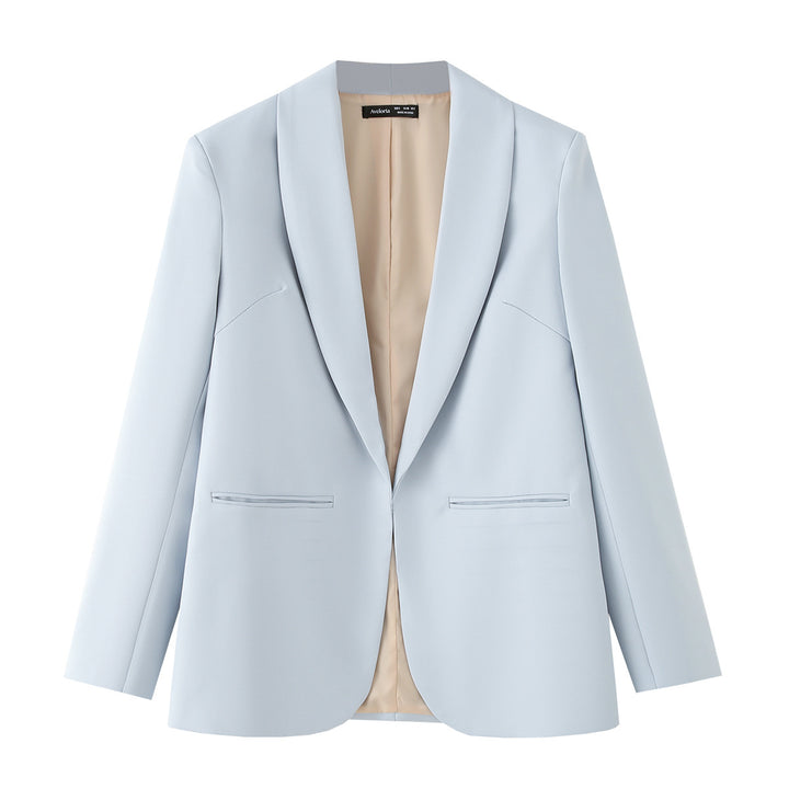 Dame elegant blazerjacka med en modern snitt och strukturerade fickor Mirla-Eva Jonsson