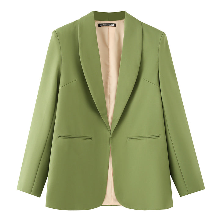 Dame elegant blazerjacka med en modern snitt och strukturerade fickor Mirla-Eva Jonsson