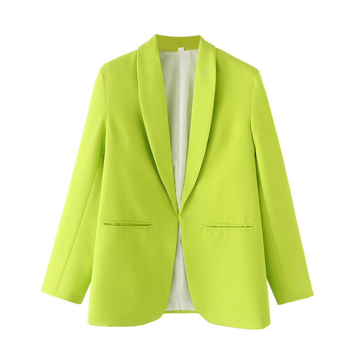 Dame elegant blazerjacka med en modern snitt och strukturerade fickor Mirla-Eva Jonsson