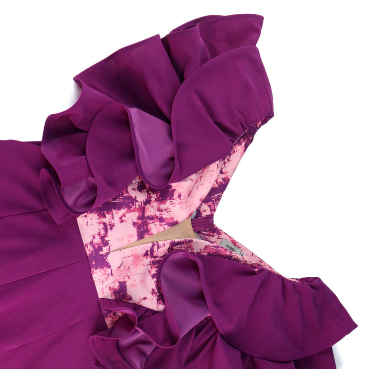 Dame elegant jumpsuit med voluminösa volangdetaljer Mirla-Eva Jonsson