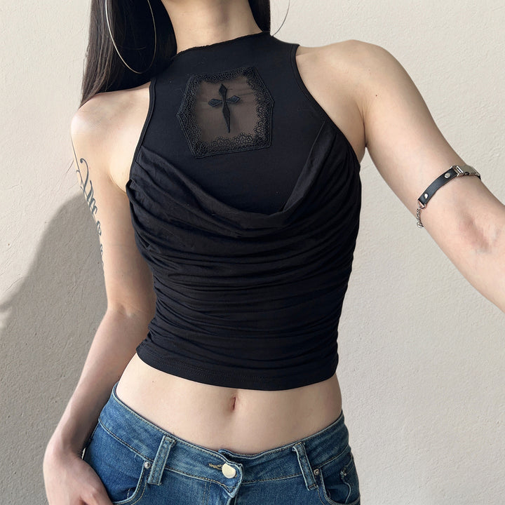 Dame elegant tanktop med lekfull detalj på baksiden Mirla-Eva Jonsson
