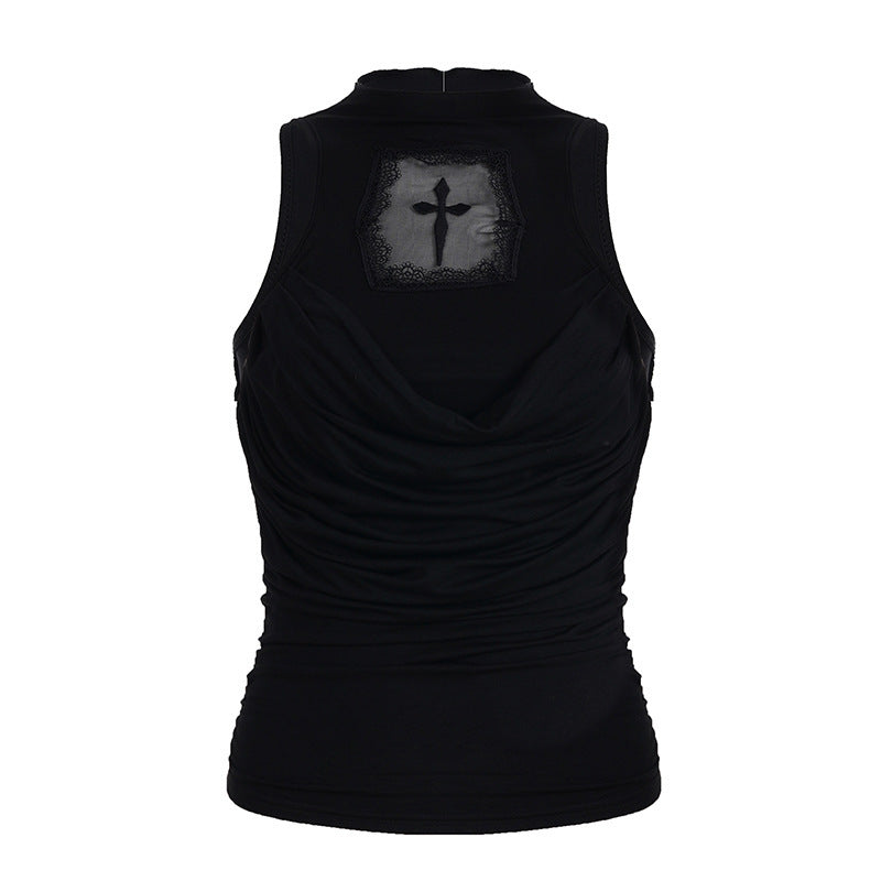 Dame elegant tanktop med lekfull detalj på baksiden Mirla-Eva Jonsson