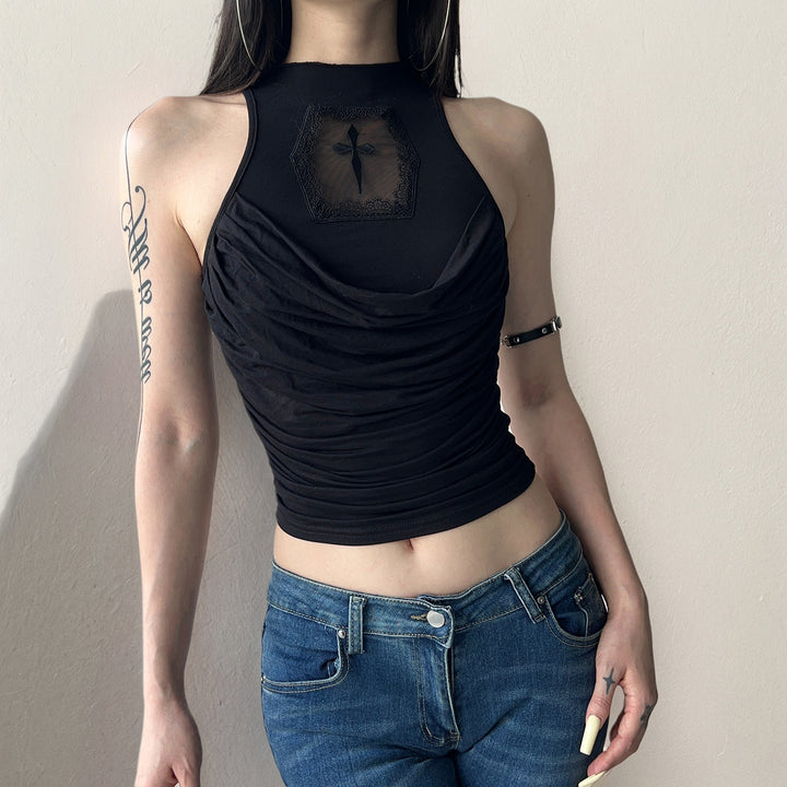 Dame elegant tanktop med lekfull detalj på baksiden Mirla-Eva Jonsson