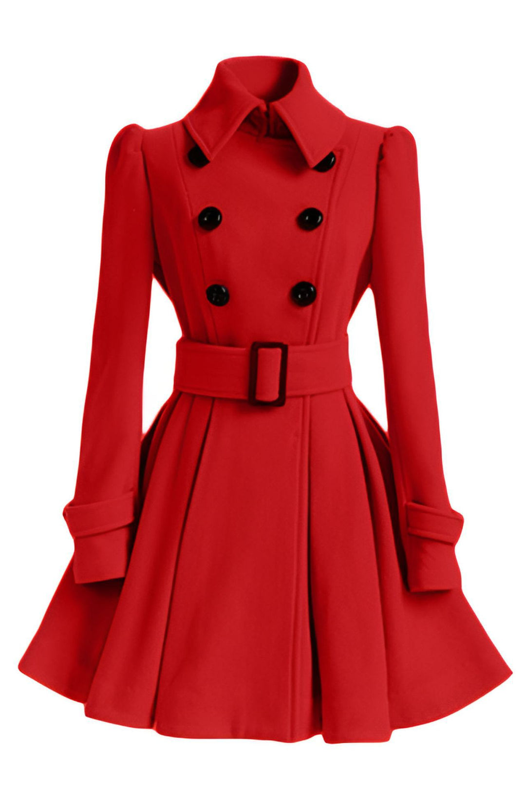 Dame elegant trench coat med figursydd snitt och dekorativa knappar Mirla-Eva Jonsson