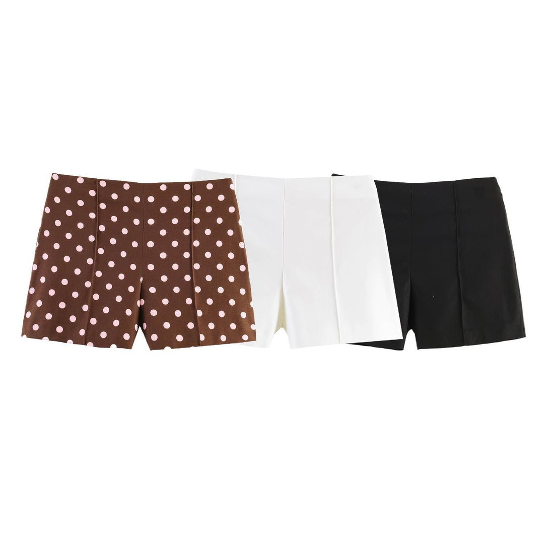 Dame eleganta shorts med moderna plisserade detaljer Mirla-Eva Jonsson