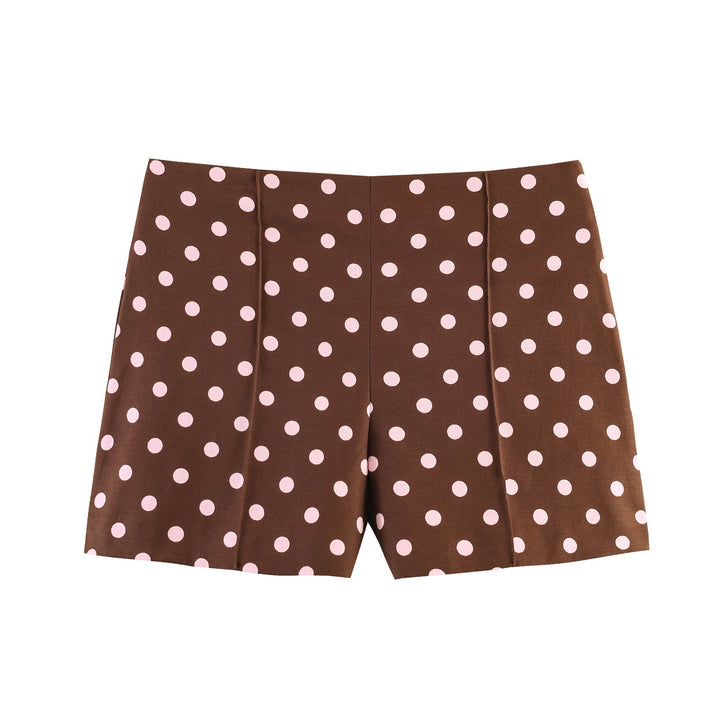 Dame eleganta shorts med moderna plisserade detaljer Mirla-Eva Jonsson
