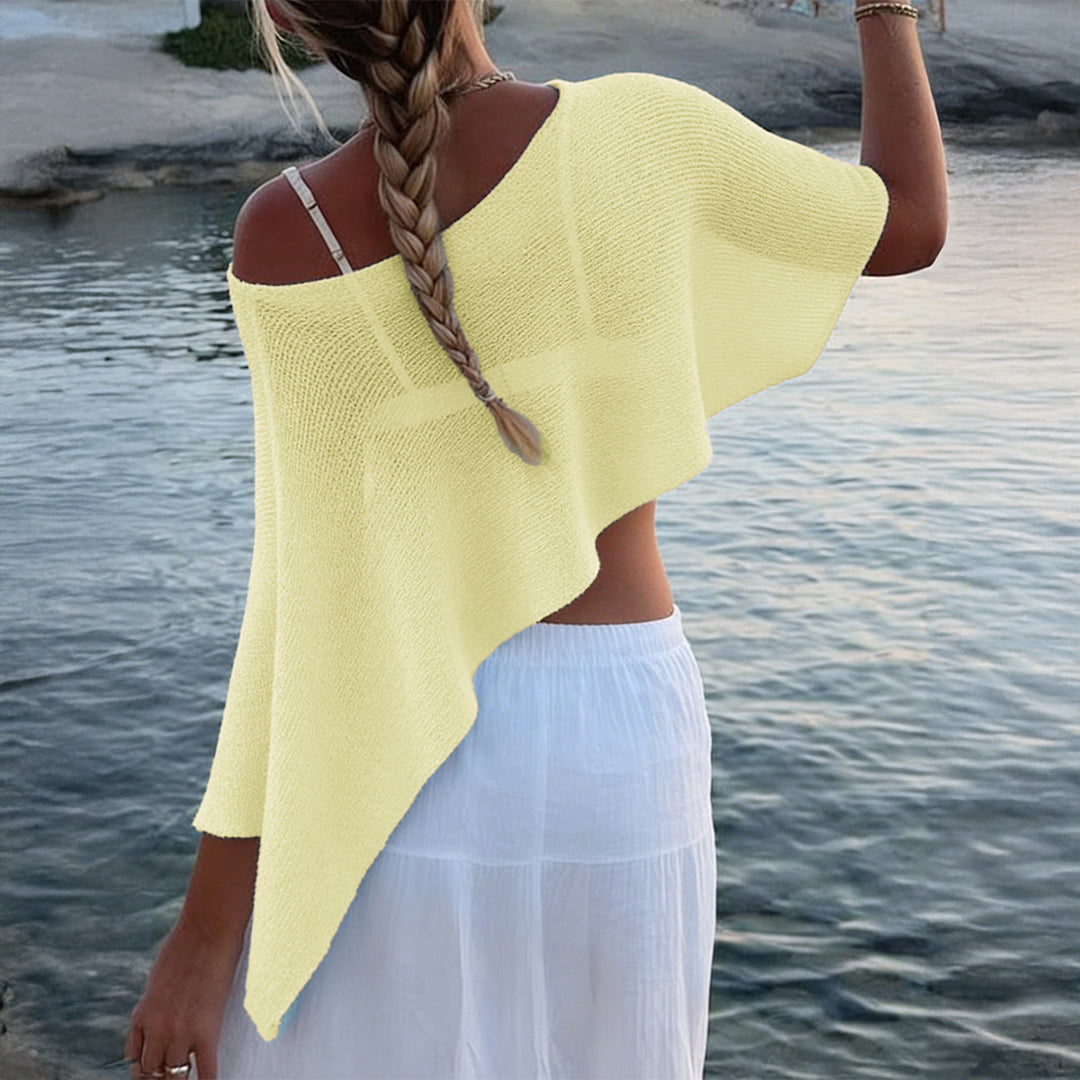 Dame etno-badset med fransar och asymmetrisk design Mirla-Eva Jonsson