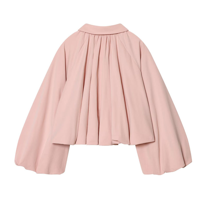 Dame fashion Blouson jacket with voluminous sleeves and zipper Mirla-Eva Jonsson