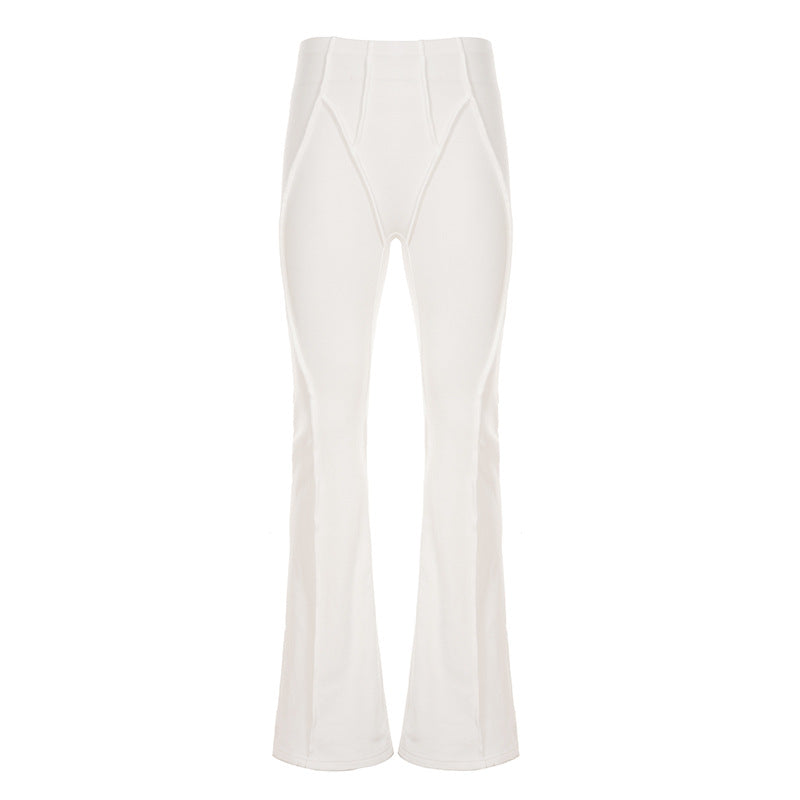 Dame flare sportleggings med hög midja och figurformande snitt Mirla-Eva Jonsson