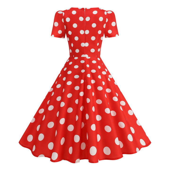 Dame fritidklänning med blommönster och svängande kjol Mirla-Eva Jonsson
