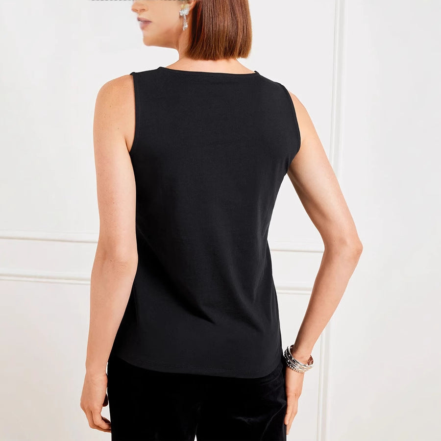 Dame funktionsblus med paljetter Mirla-Eva Jonsson