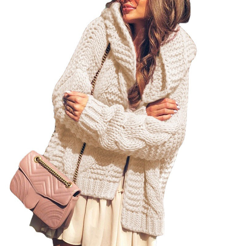 Dame grovstickad jacka med avslappnad oversized passform Eva Jonsson-Eva Jonsson