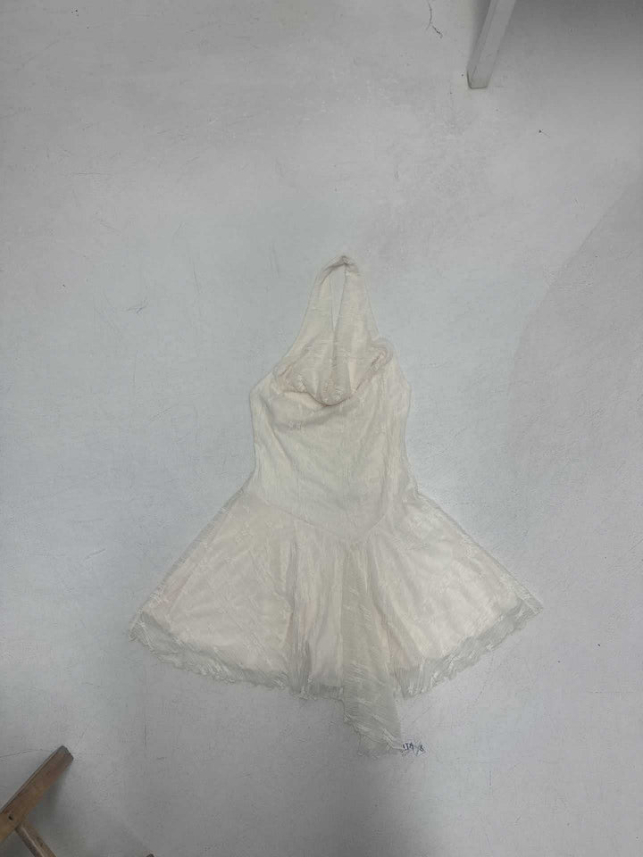Dame halter dress with flowing cut and ruffle details Mirla-Eva Jonsson