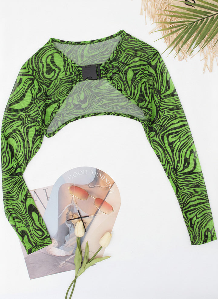 Dame heldräkt baddräkt med cut-out-design och lång ärm Mirla-Eva Jonsson