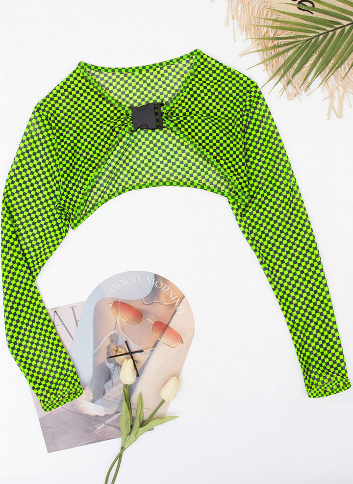 Dame heldräkt baddräkt med cut-out-design och lång ärm Mirla-Eva Jonsson
