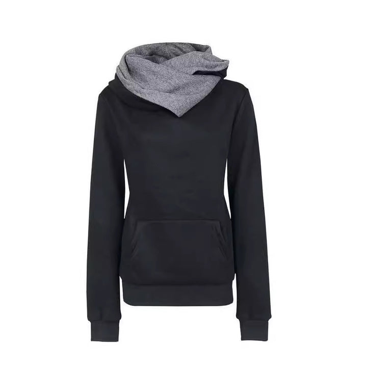 Dame hoodie med asymmetrisk klipp Mirla-Eva Jonsson
