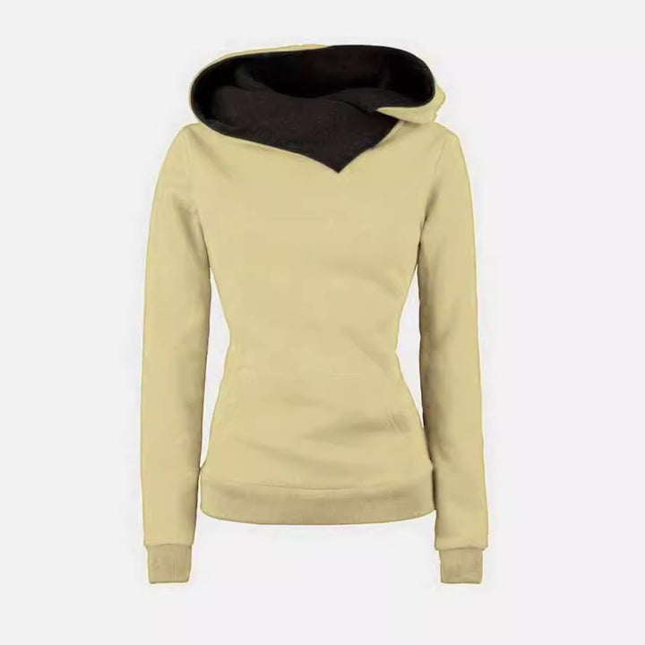 Dame hoodie med asymmetrisk klipp Mirla-Eva Jonsson