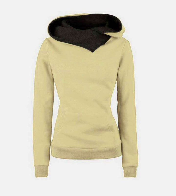 Dame hoodie med asymmetrisk klipp Mirla-Eva Jonsson
