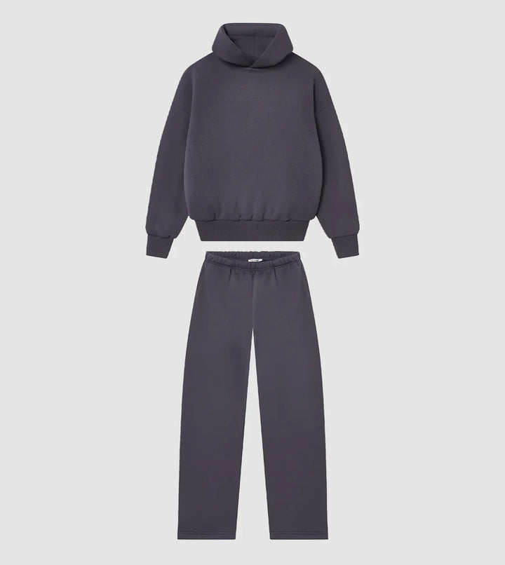 Dame hoodie- och joggingset med hög krage och elastisk midja Mirla-Eva Jonsson